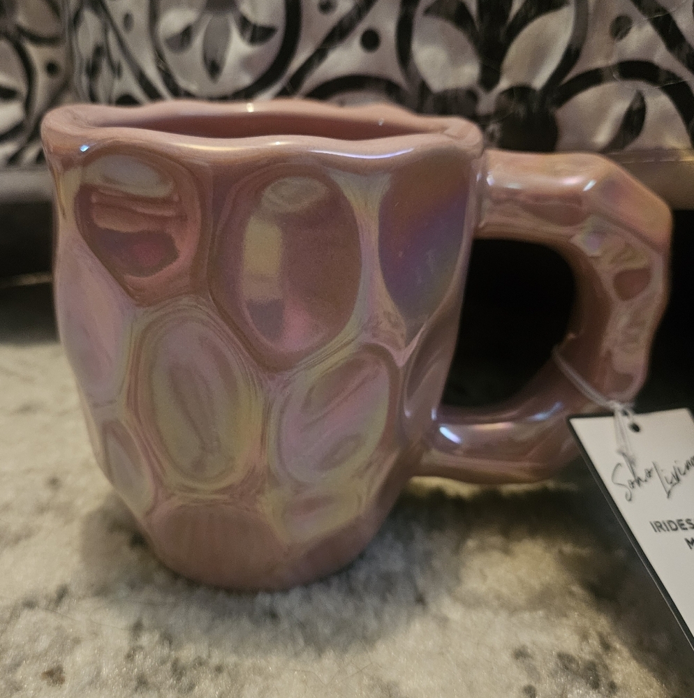 Pink Iridescent Textured Mug Soho Living